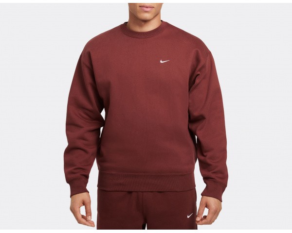 Nike Solo Swoosh Fleece Crew Dark Pony