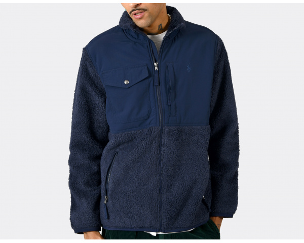 Polo Ralph Lauren Hybrid Fleece Jacket Newport Navy