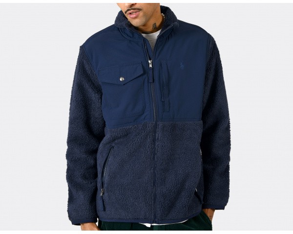 Polo Ralph Lauren Hybrid Fleece Jacket Newport Navy