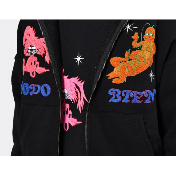 Jungles Jungles Todo Bien Zip Hoodie Black