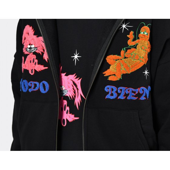 Jungles Jungles Todo Bien Zip Hoodie Black