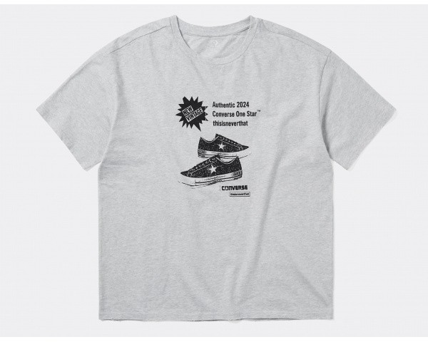 Converse Thisisneverthat One Star T-Shirt Grey Heather