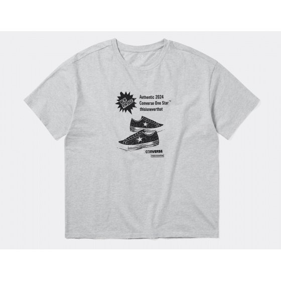 Converse Thisisneverthat One Star T-Shirt Grey Heather